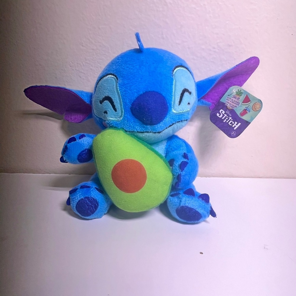 Disney Stitch Avocado Plush Blue 7 Inch Small Stuffed Animal Just Play 2023